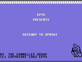Gateway to Apshai title screen for Commodore 64